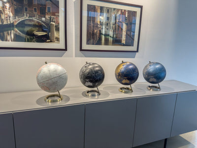 Troika 23.5 Degrees 10 Inch Globe with Relief on Metal Stand