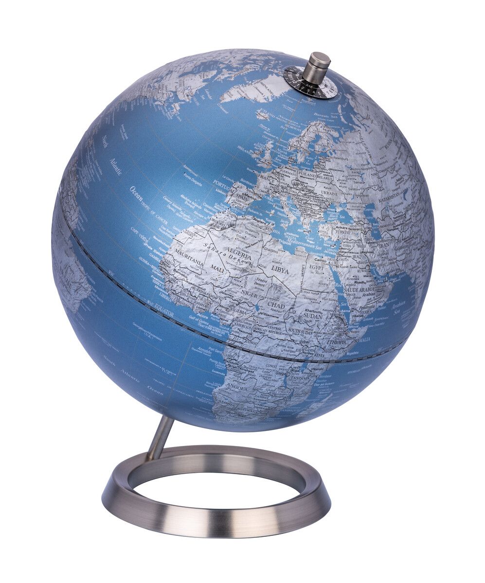 Troika 23.5 Degrees 10 Inch Globe with Relief on Metal Stand