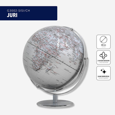 Troika JURI Globe – 12-Inch Desk Globe for Travel & Reflection