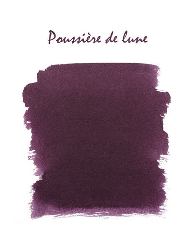 Jacques Herbin Ink Cartridges Poussiere Lune-Dark Dusty Purple Tin of 6