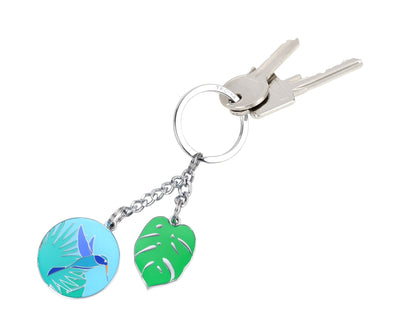 Troika Hummingbird Charm Keychain