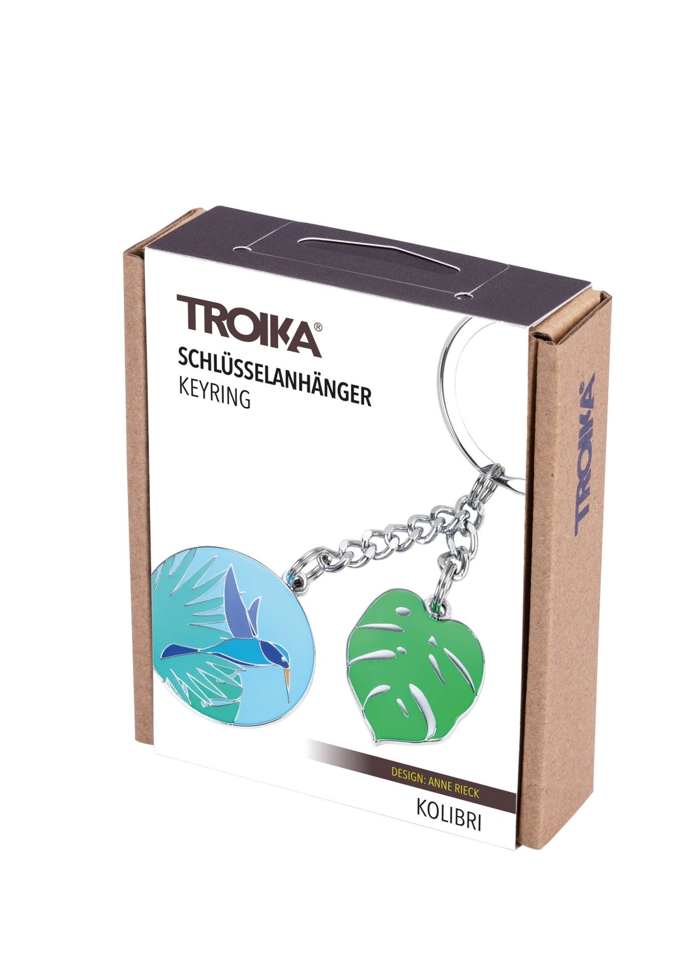 Troika Hummingbird Charm Keychain