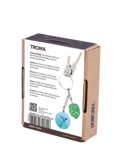 Troika Hummingbird Charm Keychain