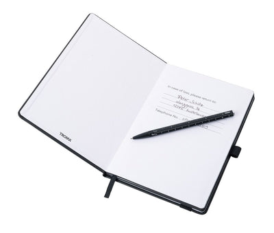 Troika SLIM PAD A5 Black Notebook & Pen Set