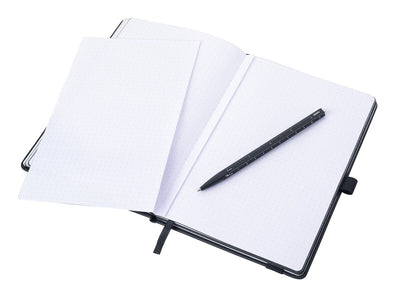 Troika SLIM PAD A5 Black Notebook & Pen Set