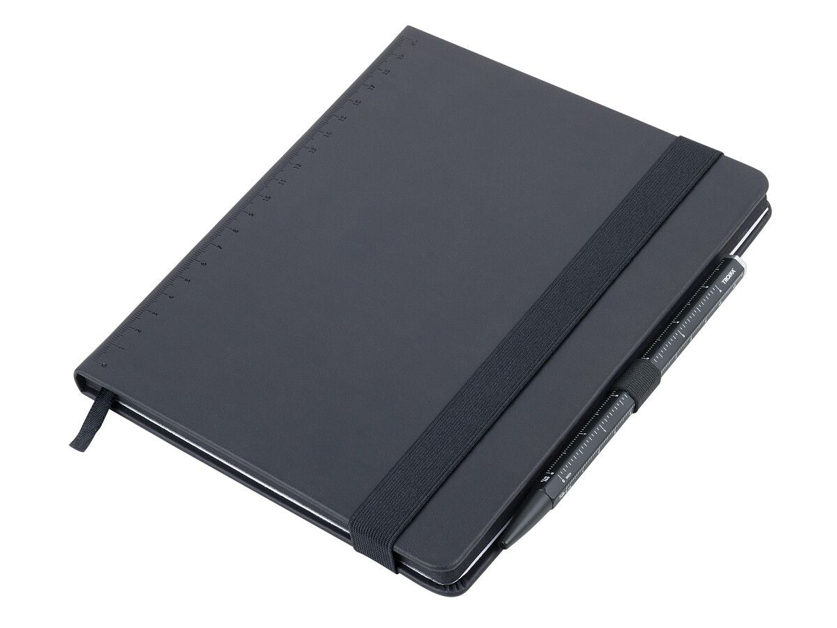 Troika SLIM PAD A5 Black Notebook & Pen Set