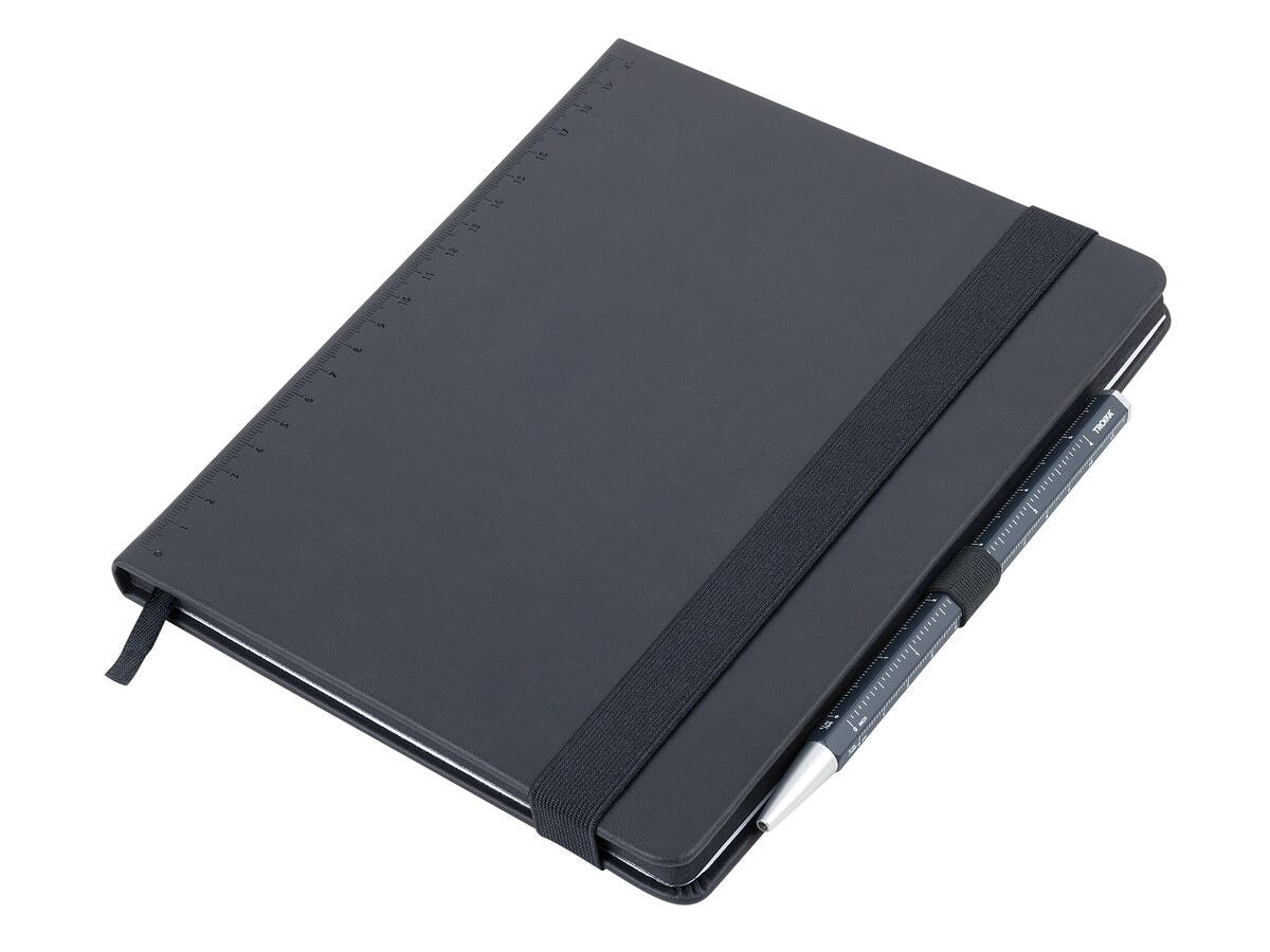Troika SLIM PAD A5 Black Notebook & Pen Set