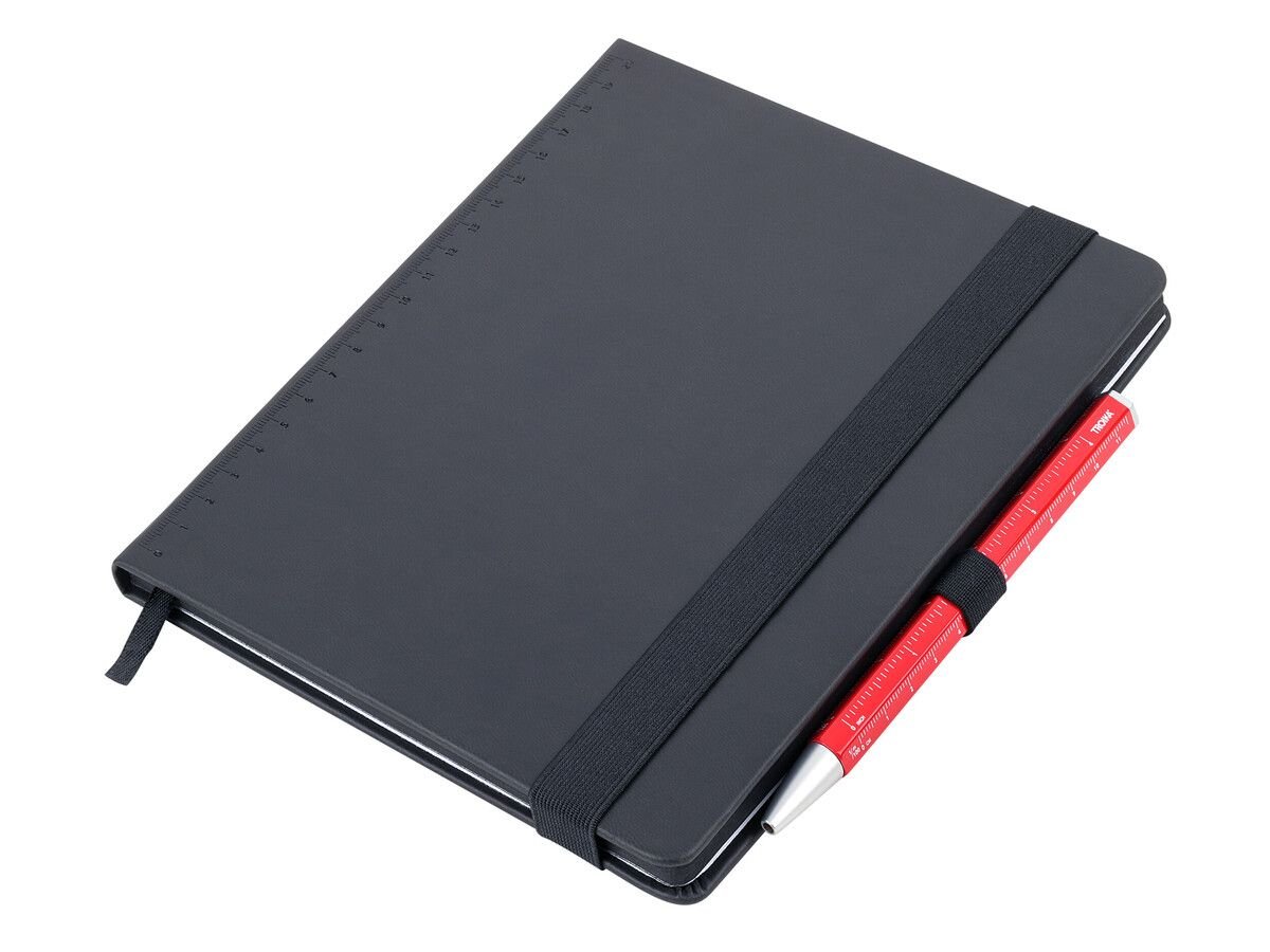 Troika SLIM PAD A5 Black Notebook & Pen Set