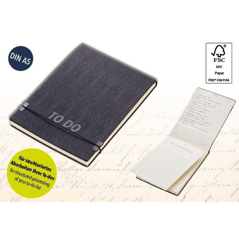 Troika To Do Productivity Notepad Black