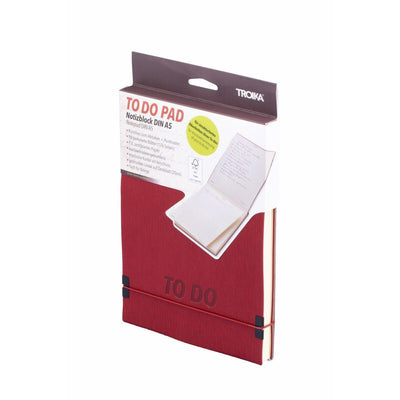 Troika To Do Productivity Notepad Red