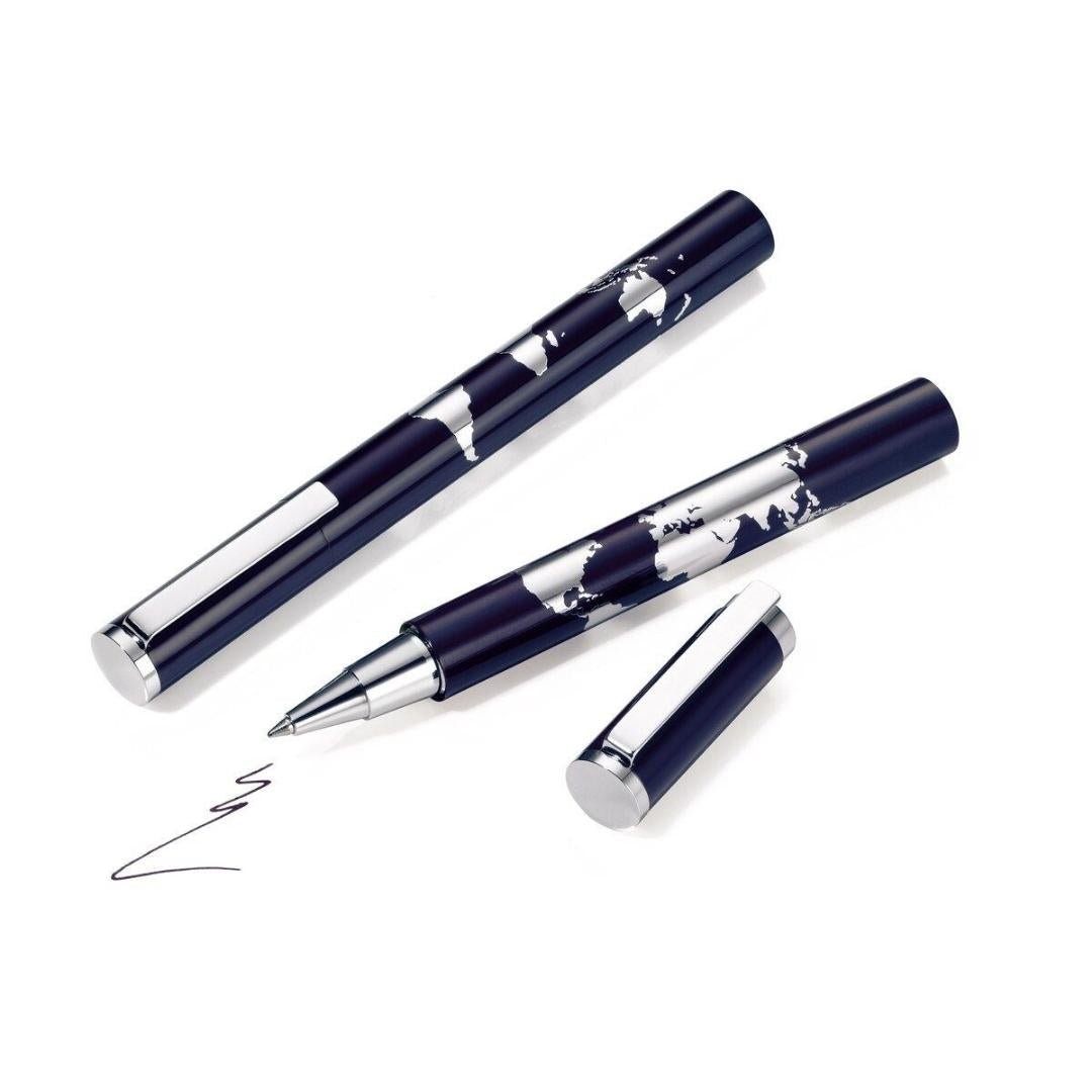 Troika World In Your Hand Blue Rollerball Pen