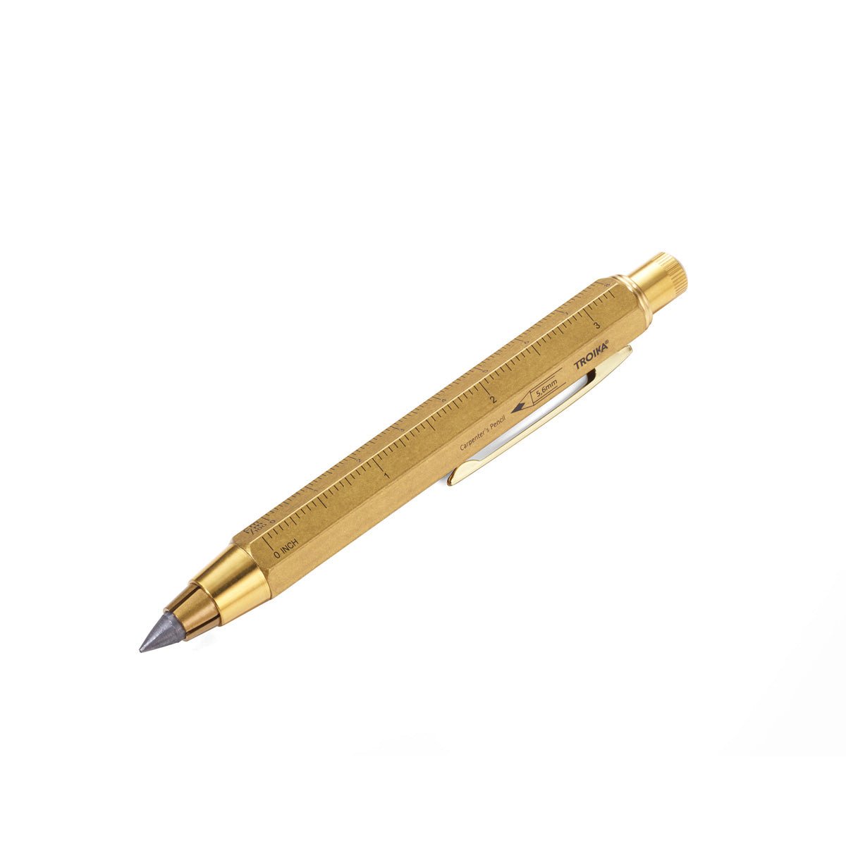 Troika Construction Carpenters 5.6 mm Clutch Pencil Brass