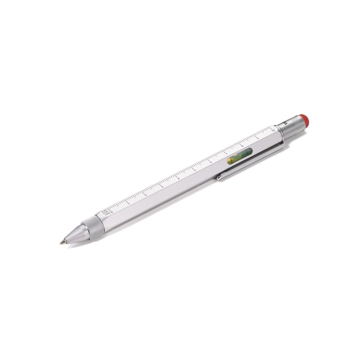 Troika Construction Multi-tool Ballpoint Pen Silver Red Stylus