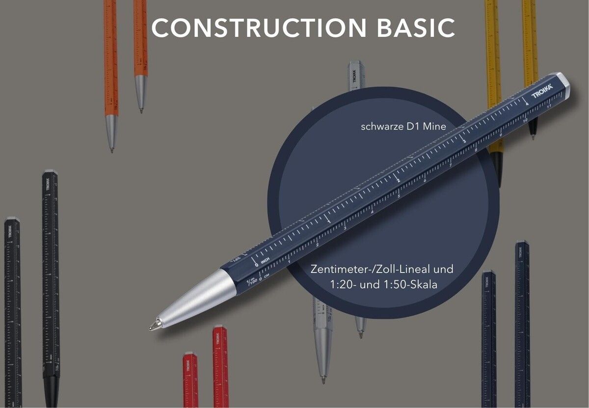 Troika Basic Construction Multi-Function Ballpoint Pen