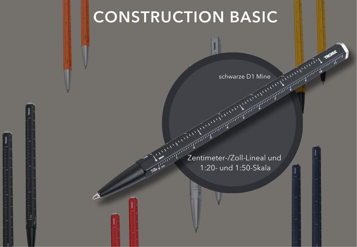 Troika Basic Construction Multi-Function Ballpoint Pen