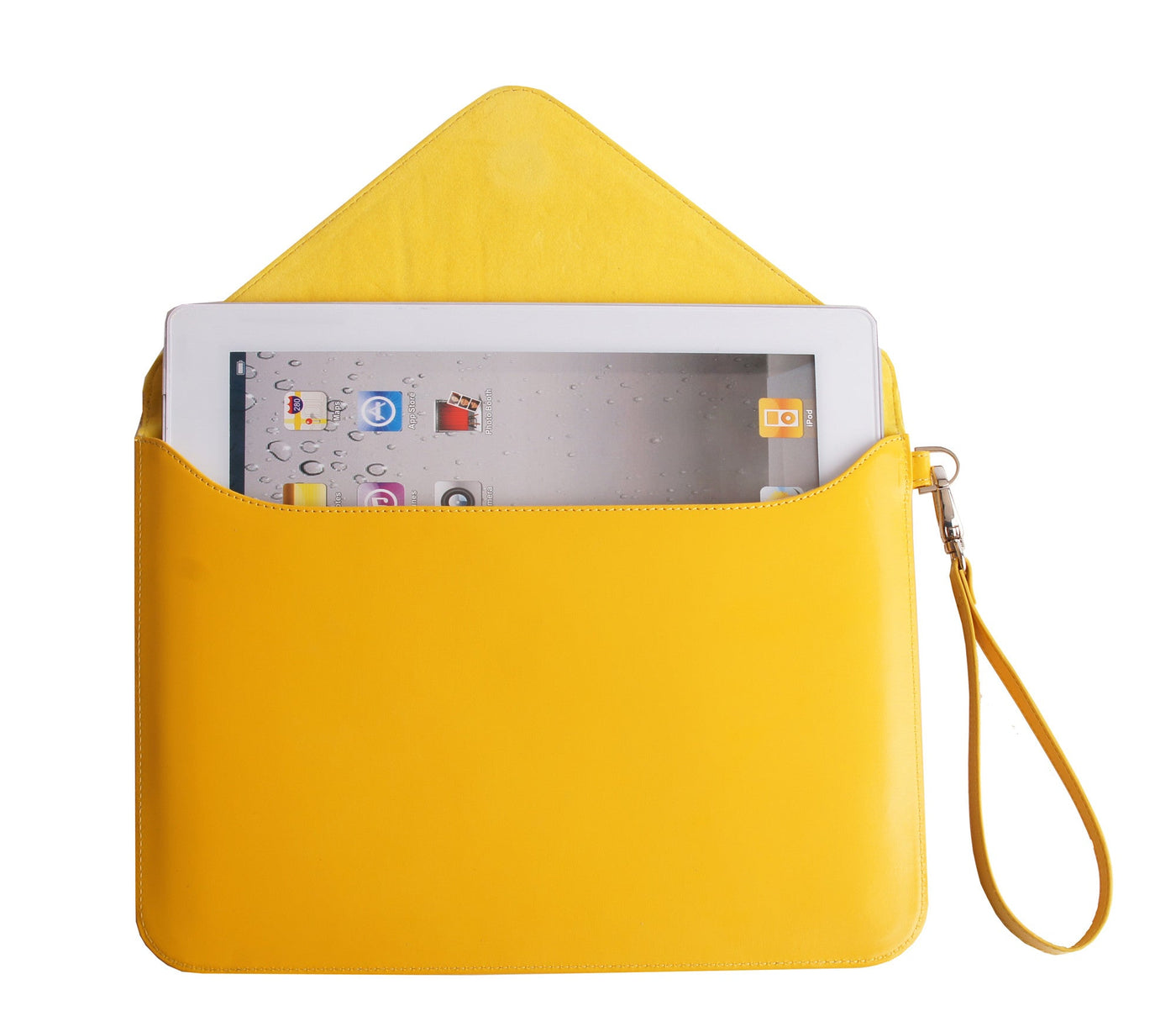 Paperthinks Recycled Leather Tablet Folio - Yellow Gold - Paperthinks.us
