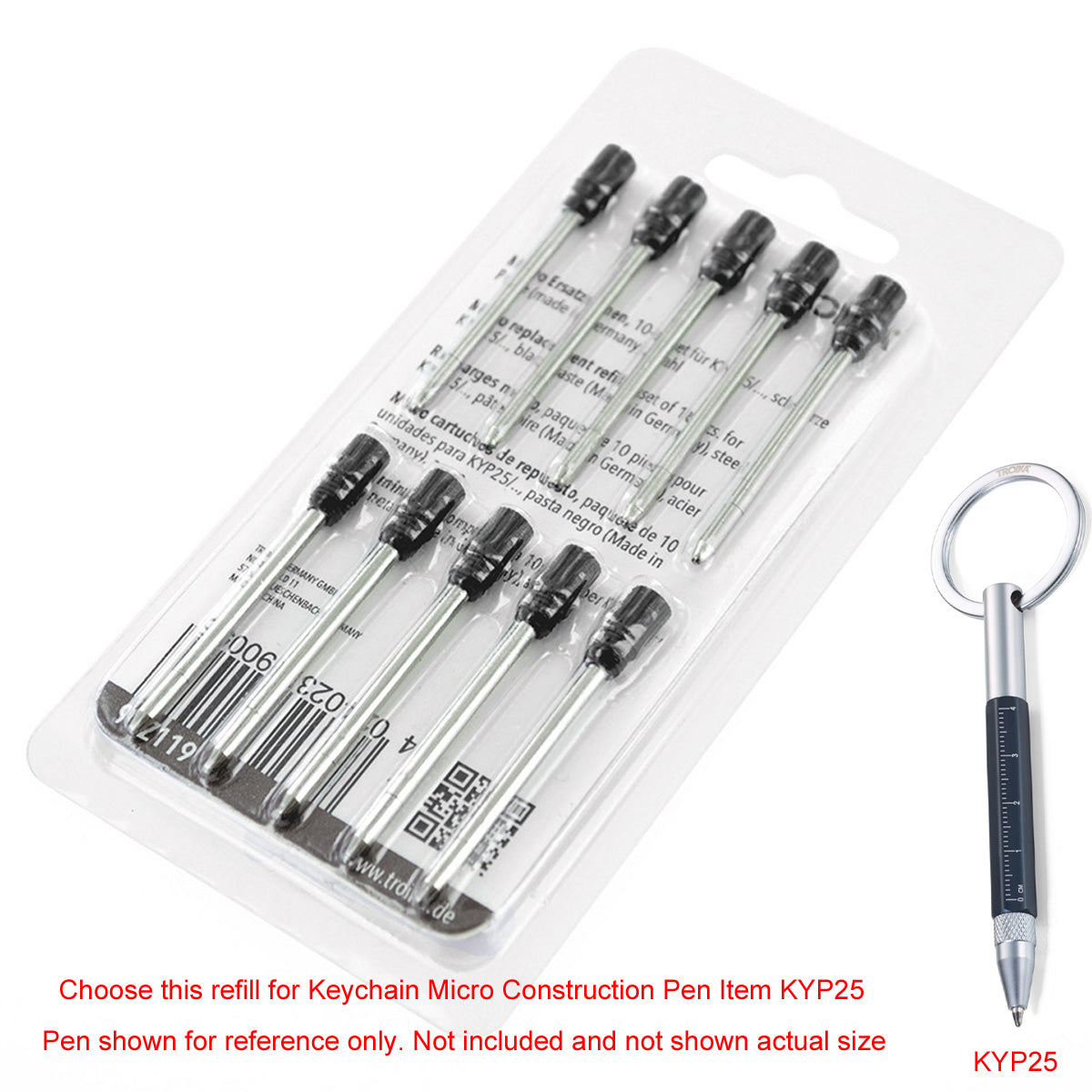 Troika Refill for KYP25 KYL25 and PIP25 Mini Construction Pens
