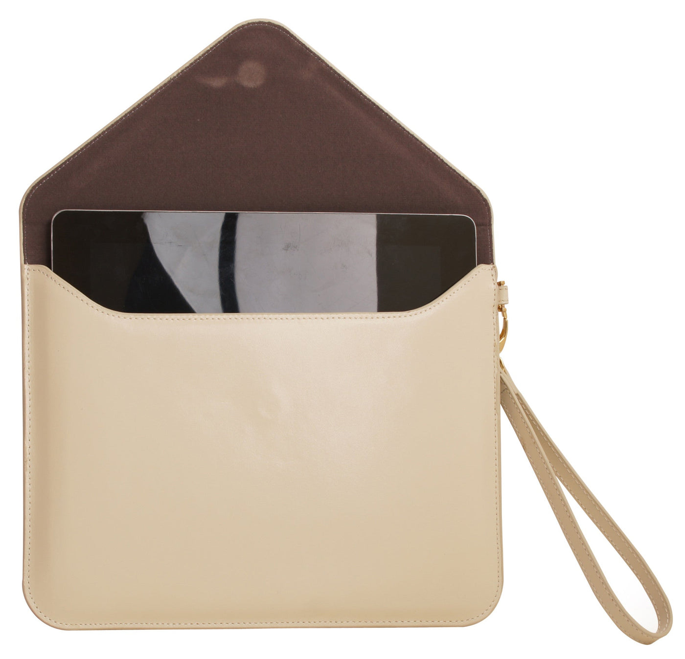 Paperthinks Recycled Leather Tablet Folio - Ivory - Paperthinks.us