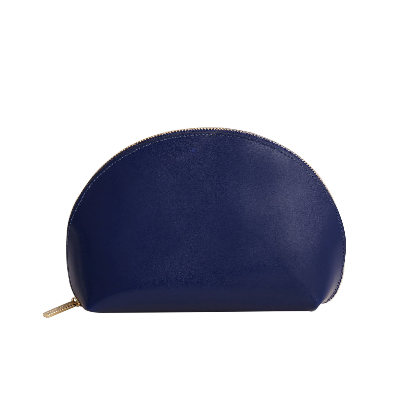 Paperthinks Recycled Leather Cosmetics Pouch - Navy Blue - Paperthinks.us