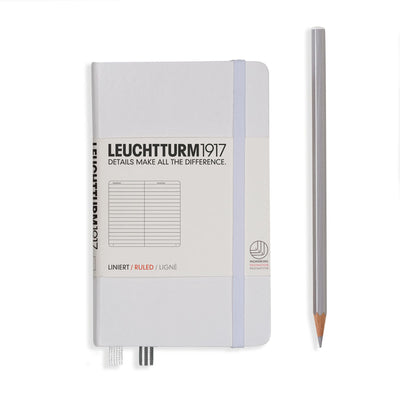 Leuchtturm Pocket Hardcover Ruled Notebook Colors 3.5 x 6 Inch