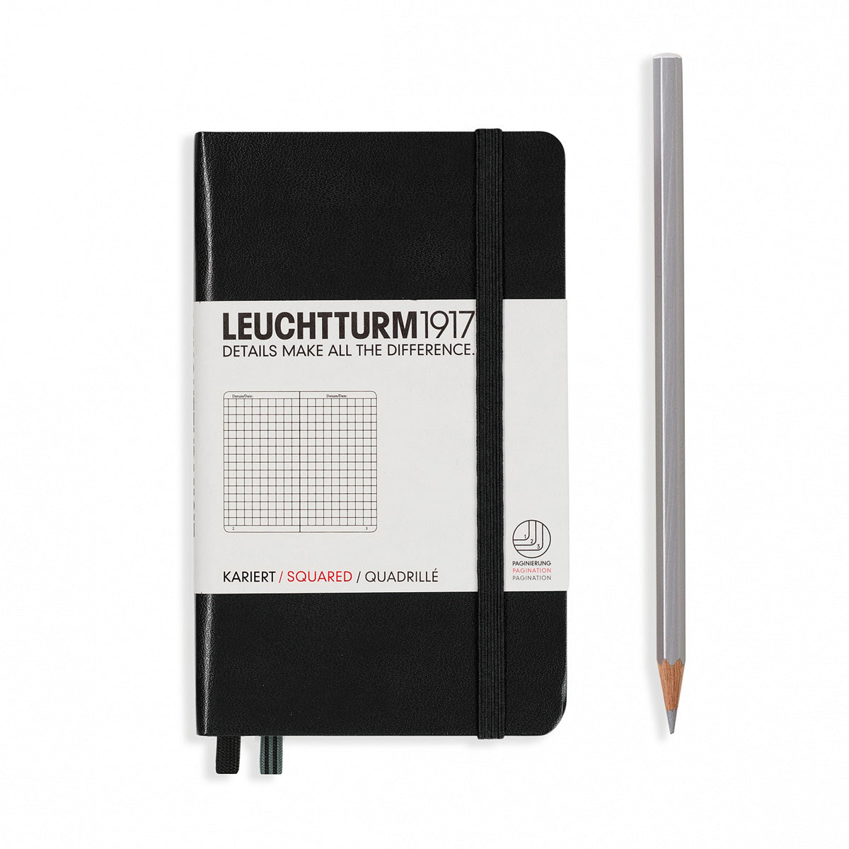 Leuchtturm Classic Pocket A6 Notebook Hardcover 3.5 x 6 Inch
