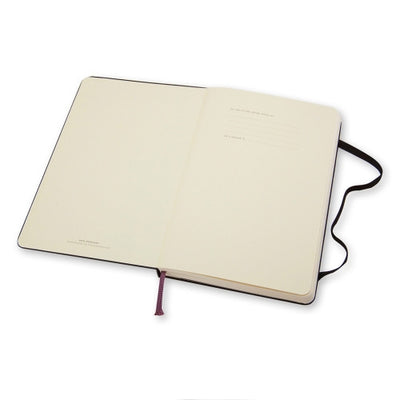 Moleskine Large Plain Notebook Hard Cover Black