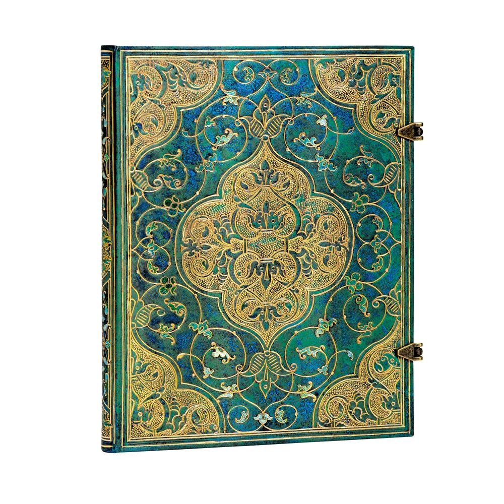 Paperblanks Ultra Turquoise Chronicles 7 x 9 Inch Lined Journal