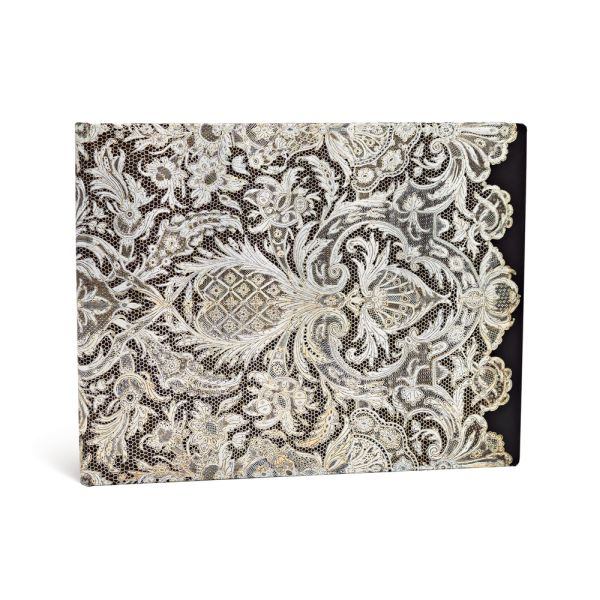 Paperblanks Lace Allure Ivory Veil 9 x 7 Inch Blank Guest Book