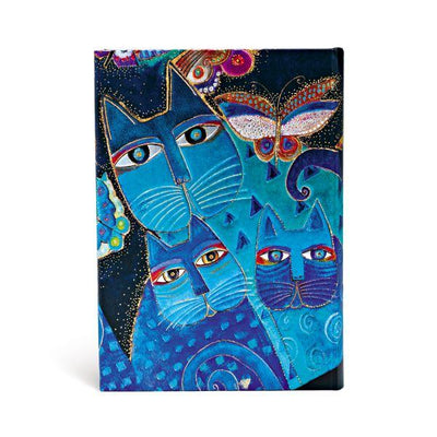 Paperblanks Laurel Burch Blue Cats and Butterflies Midi 5x7 Journal