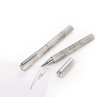 Troika World In Your Hand Rollerball Pen Silver