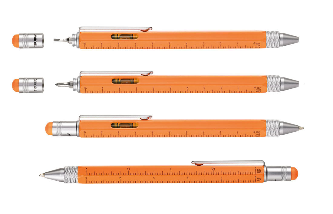 Troika Construction Multi-tool Ballpoint Pen Neon Orange