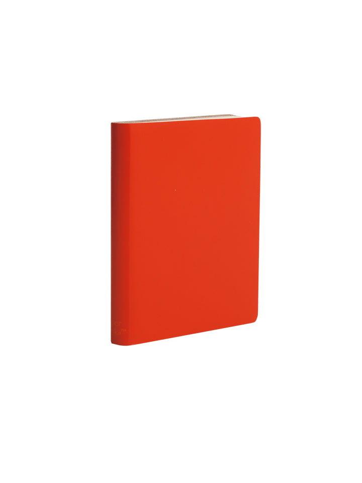 Paperthinks Recycled Leather Pocket Notebook Torrid Orange - Lined paper