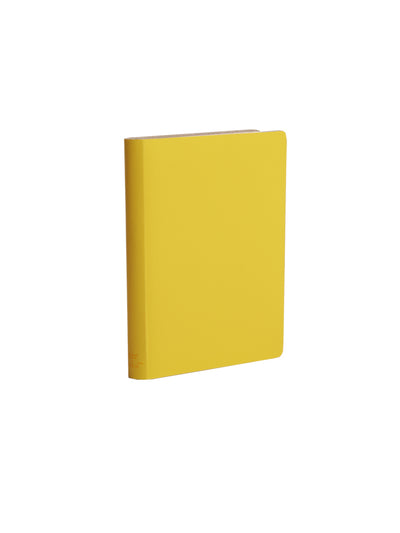 Paperthinks Recycled Leather Pocket Lined Notebook Baby Maize