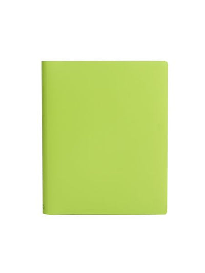 Paperthinks Recycled Leather Extra Large 7 x 9 Inch Notebook Lime