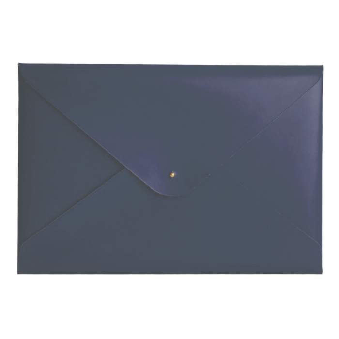 Paperthinks Recycled Leather Document Folder Navy