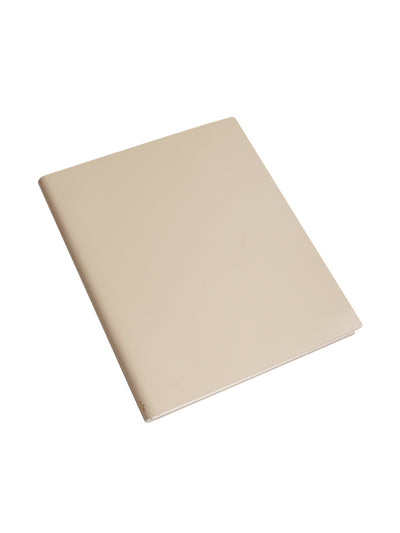 Paperthinks Recycled Leather Extra Large 7 x 9 In Notebook Ivory