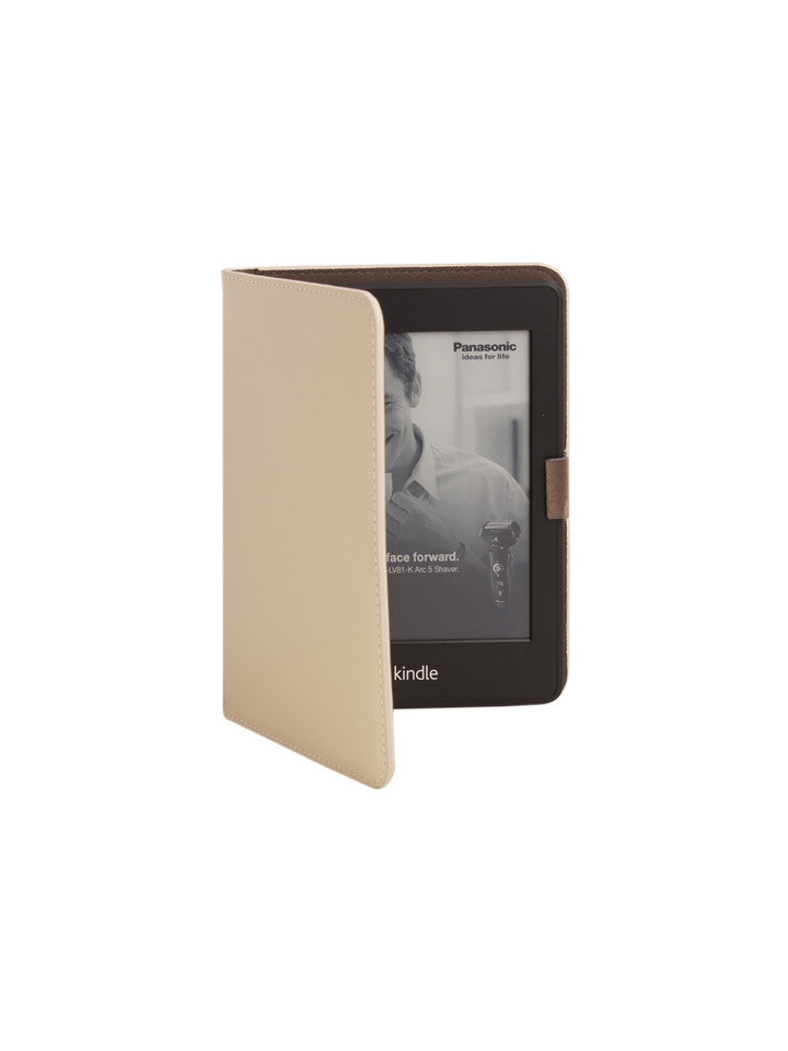 Paperthinks Recycled Leather E-Reader Case - Ivory - Paperthinks.us