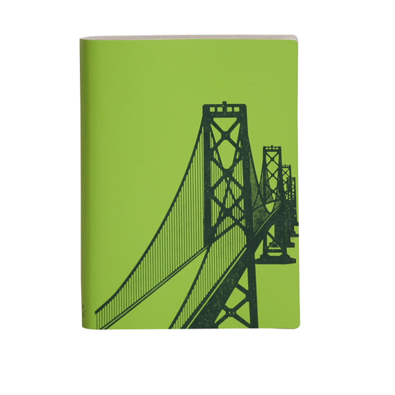 Paperthinks Recycled Leather Large Slim Notebook Bay Bridge Mint