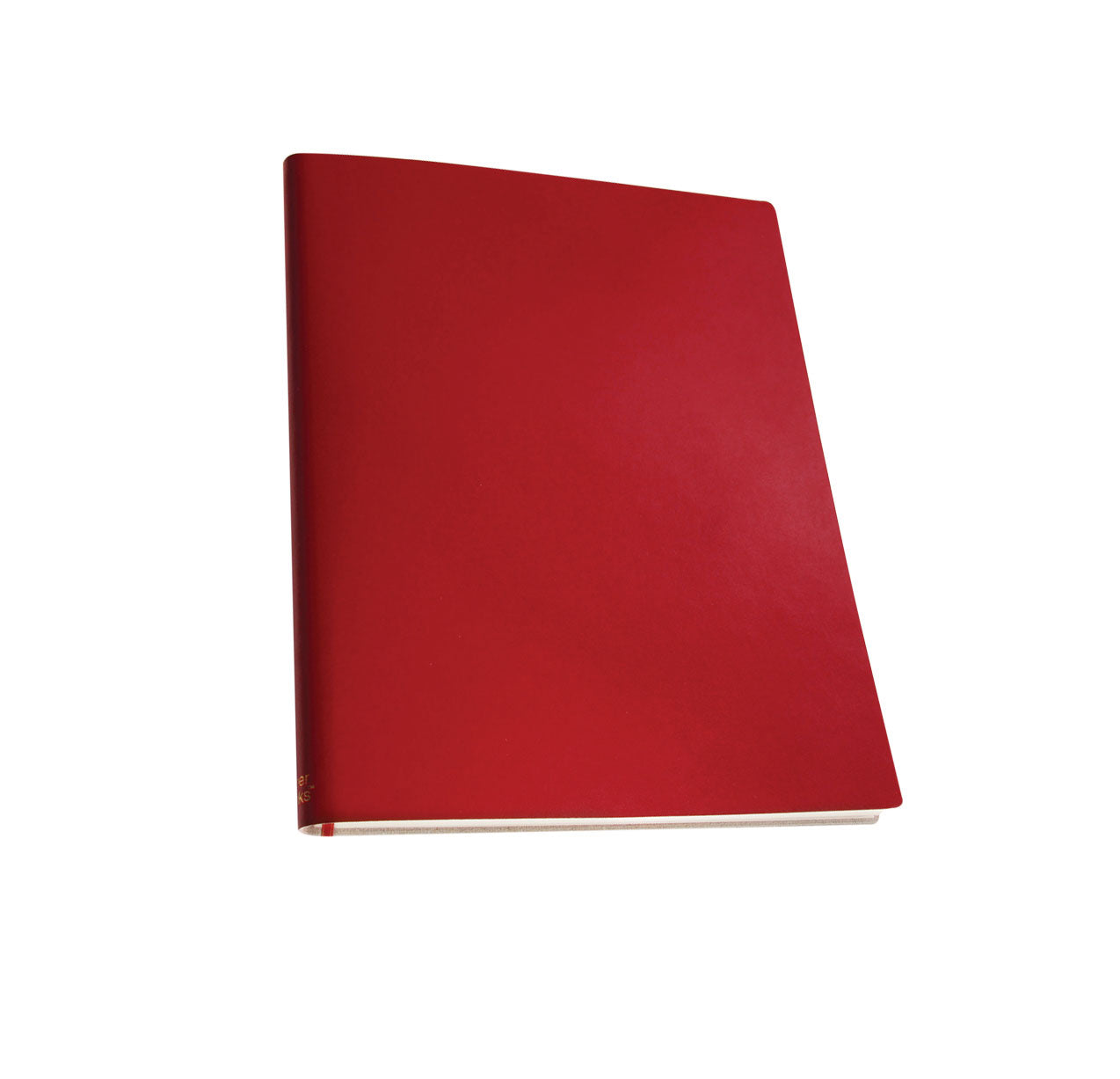 Paperthinks Recycled Leather Extra Large 7 x 9 Inch Notebook Scarlet Red