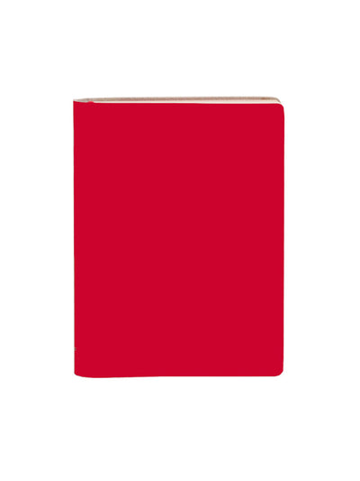 Paperthinks Recycled Leather Large Ruled Notebook Scarlet Red