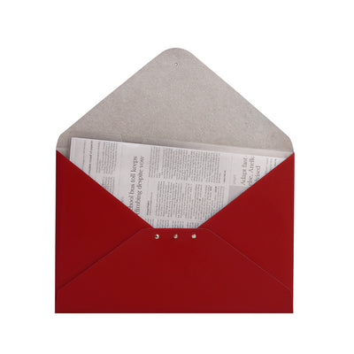 Paperthinks Recycled Leather Document Folder Scarlet Red