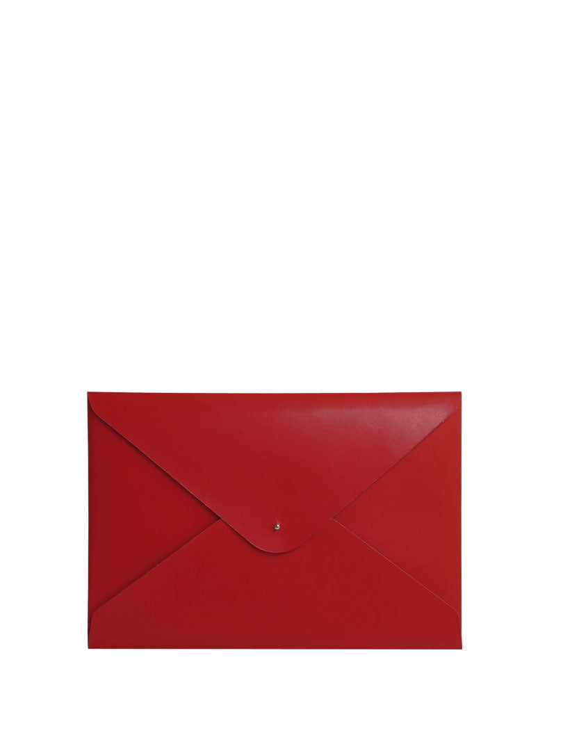Paperthinks Recycled Leather Document Folder Scarlet Red