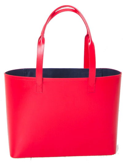 Paperthinks Recycled Leather Small Tote Bag Scarlet Red - Paperthinks.us