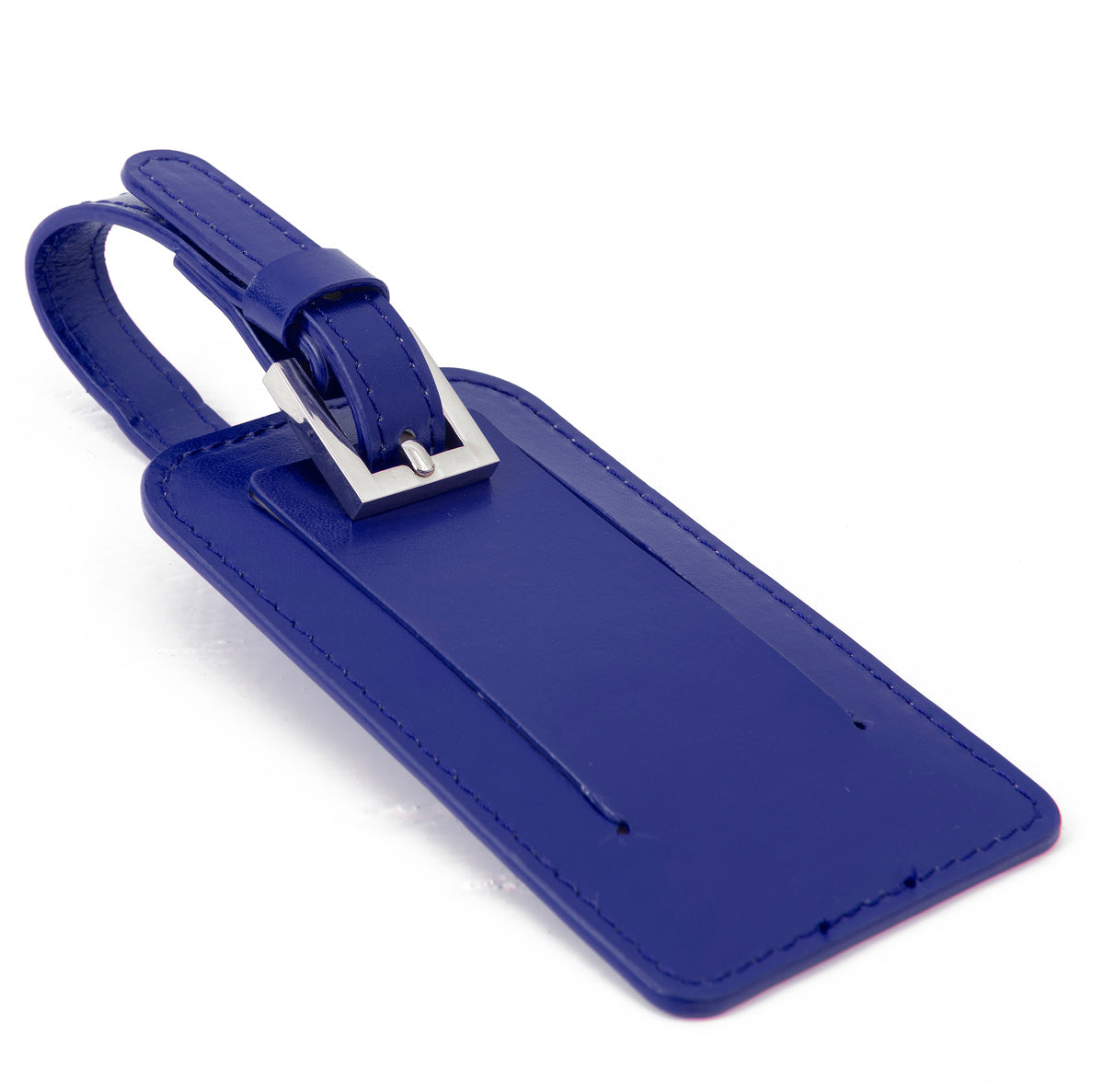 Paperthinks Recycled Leather Luggage Tag Navy