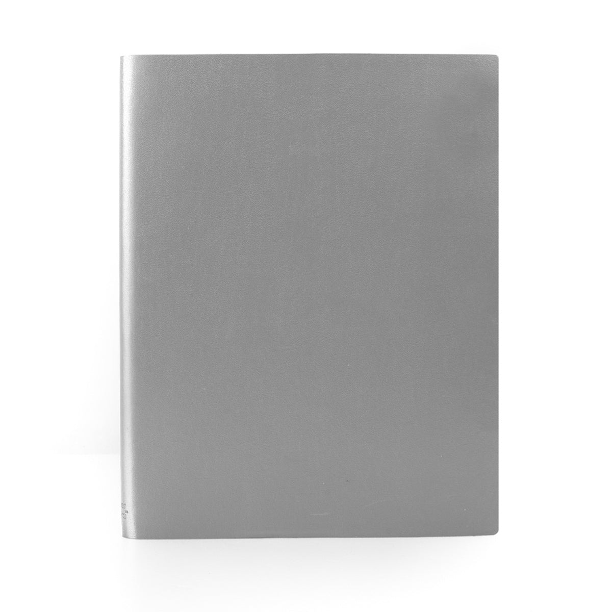 Paperthinks Recycled Leather Extra Large 7 x 9 In Notebook Silver