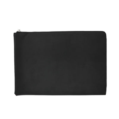 Paperthinks Recycled Leather Zip-Around Portfolio Black