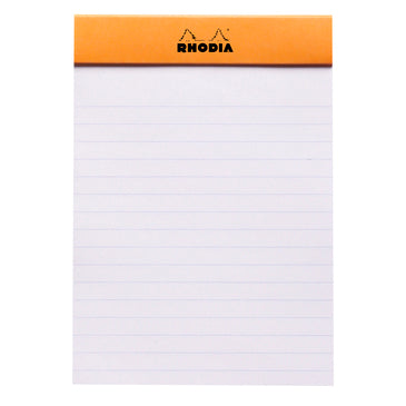 Rhodia Orange Staple Bound Pad No. 13 Lined Paper