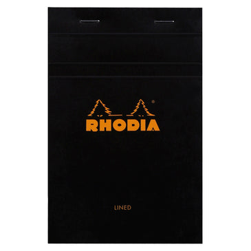 Rhodia Black Staple Bound Pad No. 14 Lined
