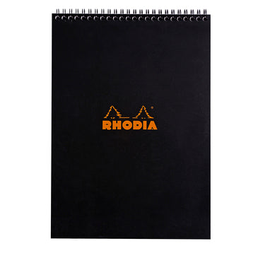 Rhodia Black Wire bound Pad No. 18 Graph or lined