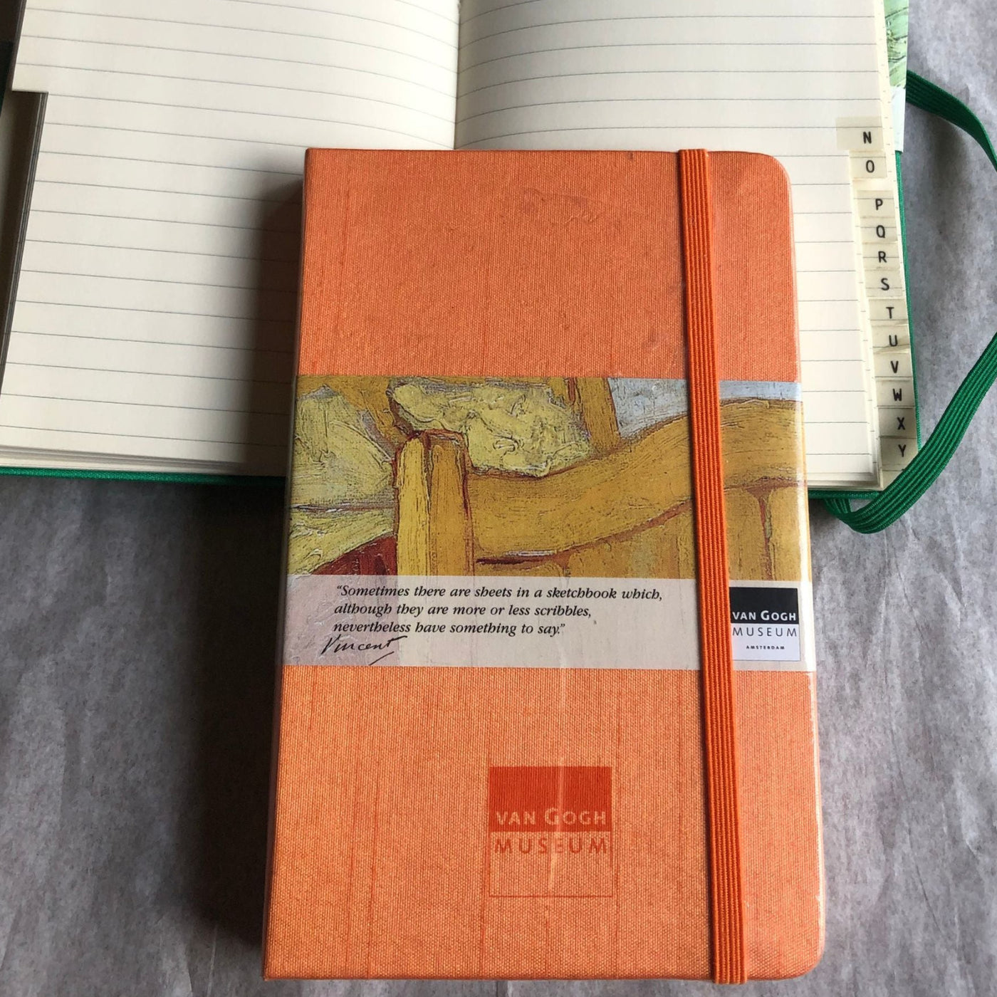 Moleskine Van Gogh Orange Silk Address Book